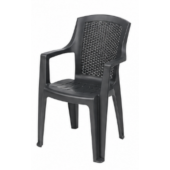 Градински стол антрацит ISCHIA