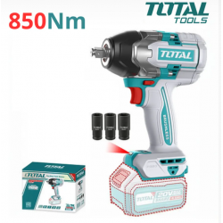 Акумулаторен ударен безчетков гайковерт TOTAL INDUSTRIAL, 20 V соло - TIWLI20851