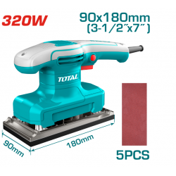 Шлайф машина за стени и тавани TOTAL Industrial, 850 W, Ф 180 мм