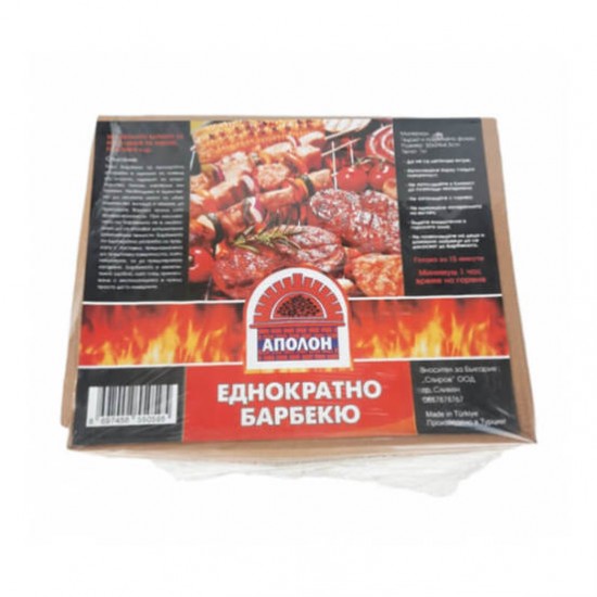 Барбекю за еднократна употреба 31 х 24 х 6 см