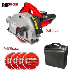 Фреза за канали 1.7kW 150mm 4cm 4диска лазер куфар RDP-WCH05
