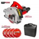 Фреза за канали 1.7kW 150mm 4cm 4диска лазер куфар RDP-WCH05