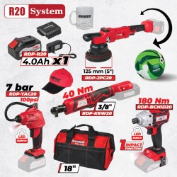 R20 Комплект 4 машини 4Ah + 4 RDP-BXS4
