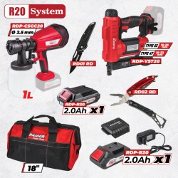 R20 Комплект 2 машини 2x2Ah + 3 RDP-BXS5