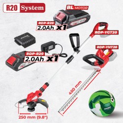 R20 Комплект 2 машини 2Ah + 2 RDP-BXS7