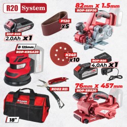 R20 Комплект 3 машини 2Ah 4Ah + 4 RDP-BXS11