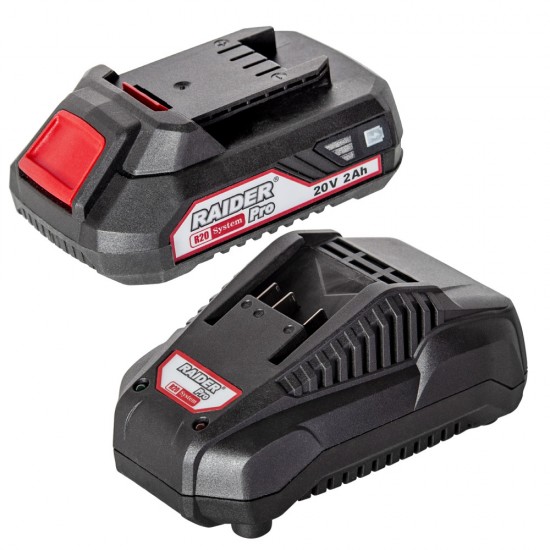 R20 Комплект батерия 2Ah + зарядно 1h за серията RAIDER PRO RAIDER PRO RAIDER PRO RDP-R20 R20 Комплект батерия 2Ah + зарядно 1h за серията RAIDER PRO RAIDER PRO RAIDER PRO RDP-R20