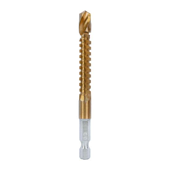 Свредло-Фрезер HSS+TIN Ø 8.0mm - 1/4 HEX