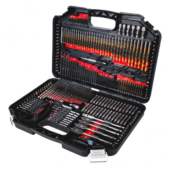 Свредла, битове, боркорони к-т 246бр.