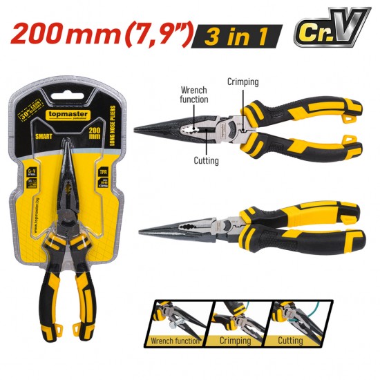 Клещи дългоусти SMART 200mm TMP