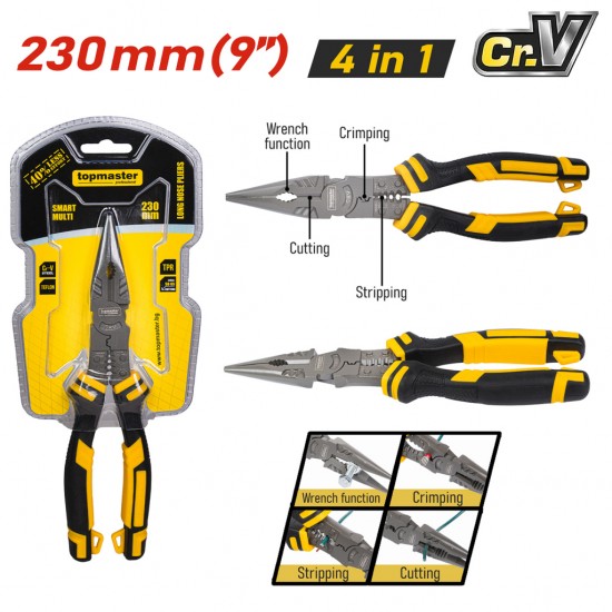 Клещи дългоусти SMART MULTI 230mm TMP