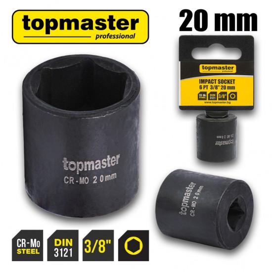 Вложка ударна 6 стенна 3/8