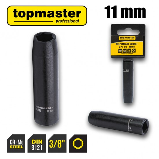 Вложка ударна удължена 6 стенна 3/8