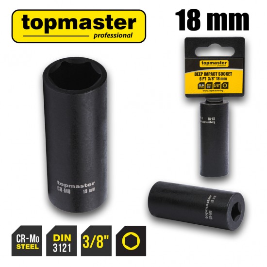 Вложка ударна удължена 6 стенна 3/8