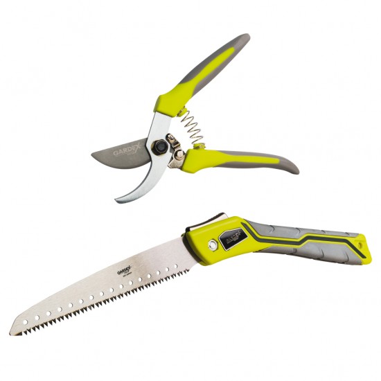 Комплект лозарска ножица и сгъваем трион TERRA GX