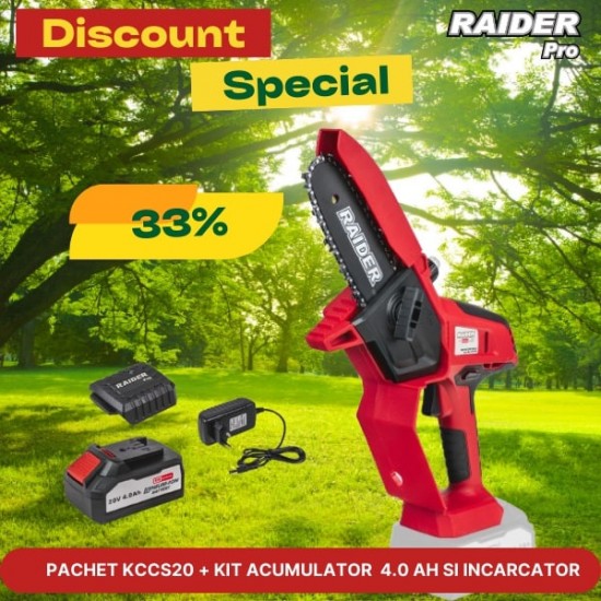 Pachet promo - RDP-KCCS20 & Set incarcator si baterie 4Ah