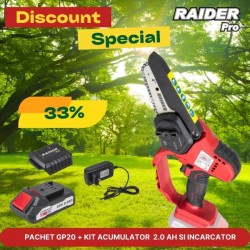 Pachet promo - RDP-GP20 & Set incarcator si baterie 2Ah