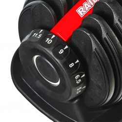 Дъмбел с регулируеми тежести 12kg 1бр. GYM RAIDER