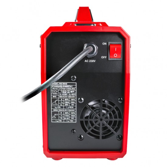 Инверторен електрожен 2в1 MIG/MAG gasless & MMA 120A RD-IW40 Инверторен електрожен 2в1 MIG/MAG gasless & MMA 120A RD-IW40