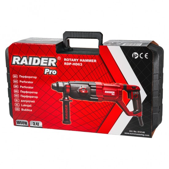 Перфоратор 1050W 3.4kg 30mm 3,4J 4функции куфар RDP-HD63 Перфоратор 1050W 3.4kg 30mm 3,4J 4функции куфар RDP-HD63