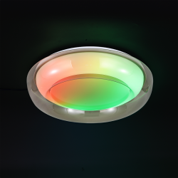 LED ДИМИРАЩА ССТ+RGB ПЛАФОНИЕРА С ДИСТАНЦИОННО УПРАВЛЕНИЕ,  28W+5W, КРЪГ, IP20