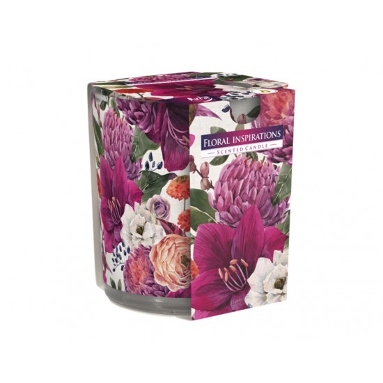 Ароматна Свещ – в декорирана чаша – цветно вдъхновение