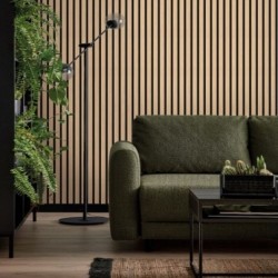 Стенен Панел Linerio М-LINE NATURAL BLACK 3D