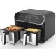 Двоен Airfryer XXL, 8l(2 x 4l), 1700W, 30°C - 200°C JUST PERFECTO JP 1980 BS