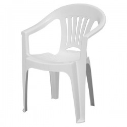 Градински стол Zaffiro,  GF141 бял - PVC