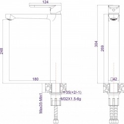 Смесител  ICF 111321BLACK