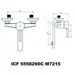Смесители »  "КРИСТИ " »   ICF 5558290 7215