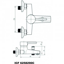 Смесители »  " КРИСТИ " »  ICF 6258290C