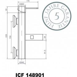 Смесители » Куарто »  ICF 148901 C