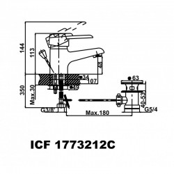 Смесители »  "Сабине " »  ICF 1773212C