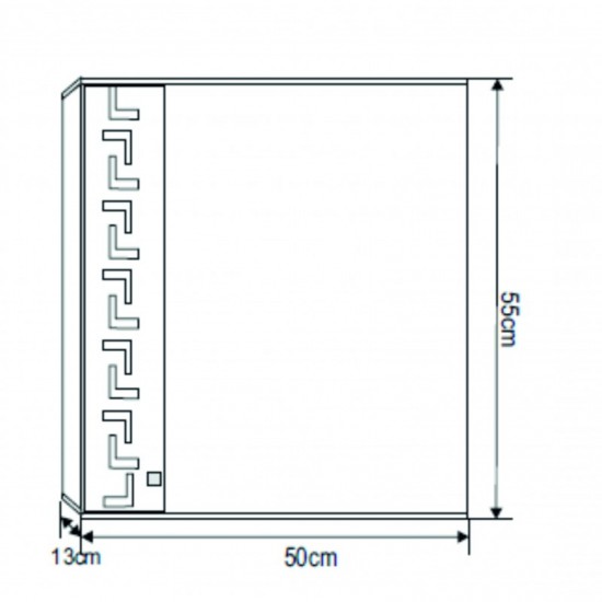 Огледални шкафове » ICMC  1355 50S	 "СПЕНСЪР"