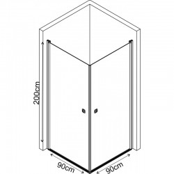 Душ кабина » ICS 109SQ