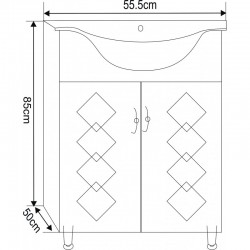 Мебел за баня PVC » 5529 РОБЕРТО