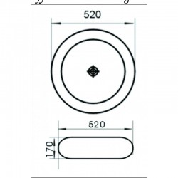 Умивалник ICB 010 GRAY