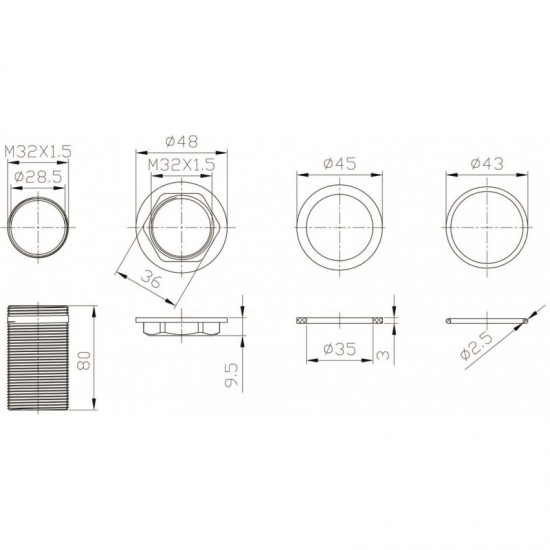 Резервни части  ICSP F1018 MOUNTING SET