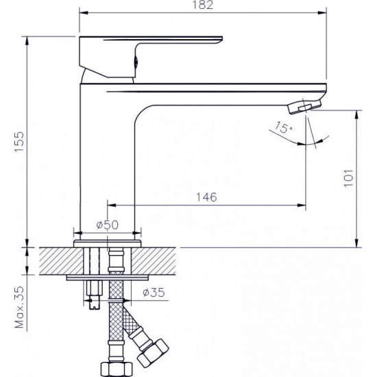 Месингов Смесител »  ЕЛМИРА  ICF 1132505