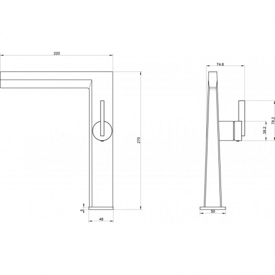 Месингов смесител Кони ICF 116223GG Gun Gray