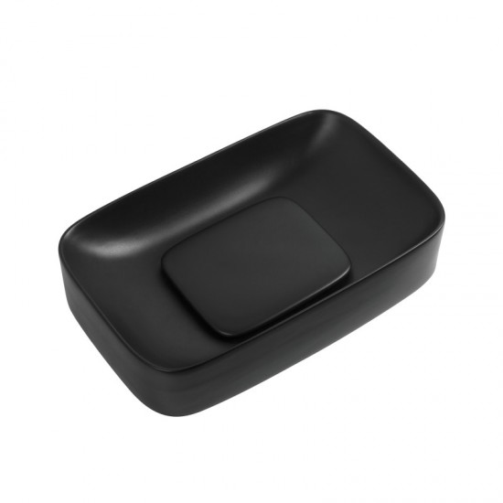 ПОРЦЕЛАНОВ УМИВАЛНИК CARLINO 901MB ЧЕРЕН МАТ