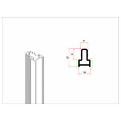 Алуминиев профил ICS 4-114 MAT WHITE