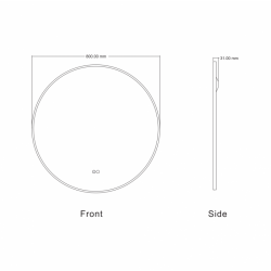 LED ОГЛЕДАЛО 1855/80 SATIN