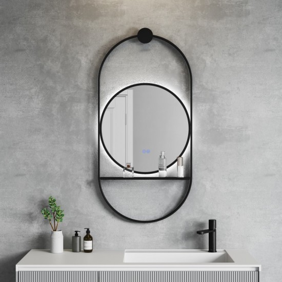 SAVONA BLACK ОГЛЕДАЛО LED 60X120 1943MB