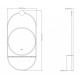 SAVONA BLACK ОГЛЕДАЛО LED 60X120 1943MB