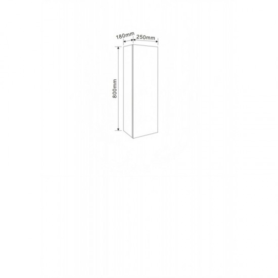 СТЕННА PVC КОЛОНА 25*18*180 AMO 2519-80