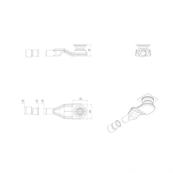 Подов Сифон ICD  32 CHROME NEW GENERATION