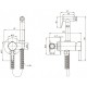 Месингов смесител за вграждане ICF 3314 GOLD