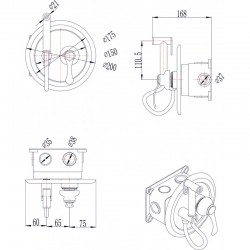 Месингов смесител за вграждане ICF 3316G